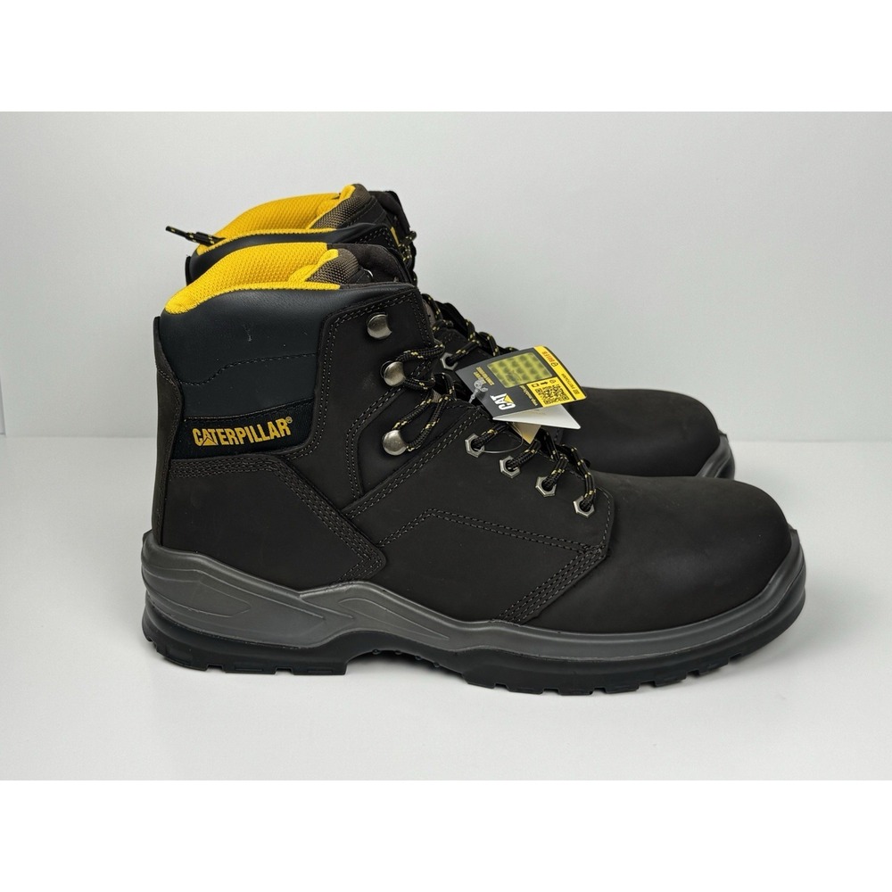 CAT Striver Slip Resistant‎ Work Boots Men's Size 13 Brown P51088